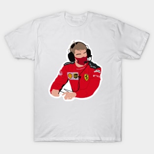 Robert Shwartzman testing for Scuderia Ferrari T-Shirt